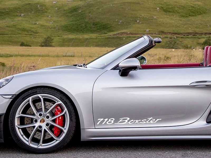Porsche 718 Boxster x2 Door Sticker
