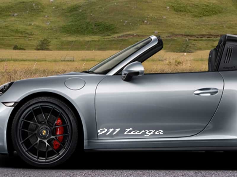 Porsche 911 Targa 2x Door Stickers