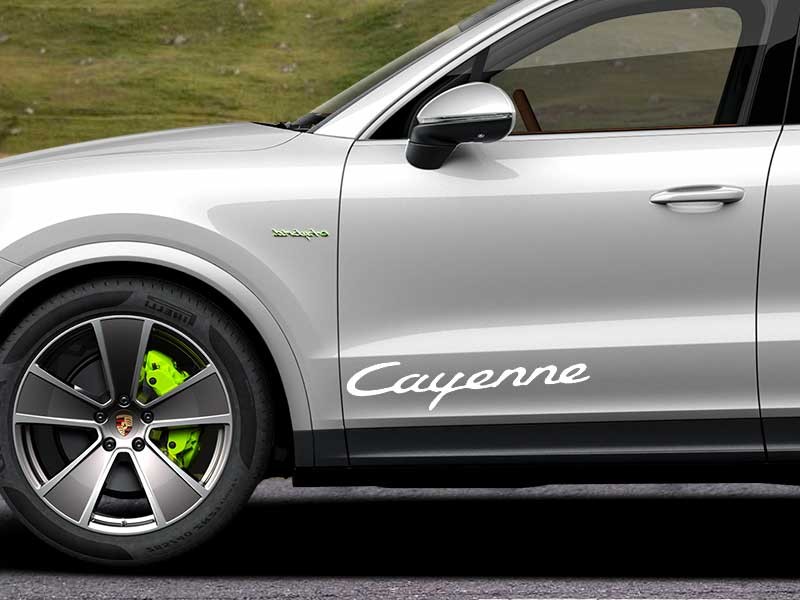 Porsche Cayenne 2x Door Stickers
