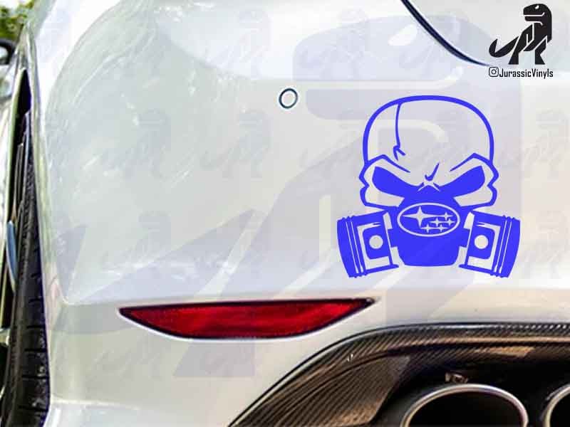 Skull and Pistons Subaru