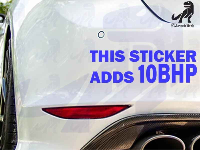 This Sticker Adds 10bhp