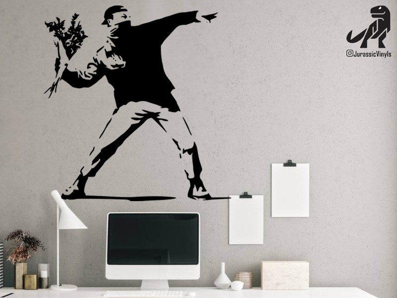 Banksy – Flower Throw