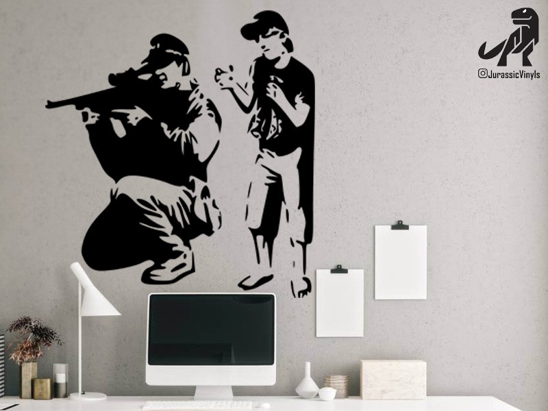 Banksy – Sniper and Paperbag