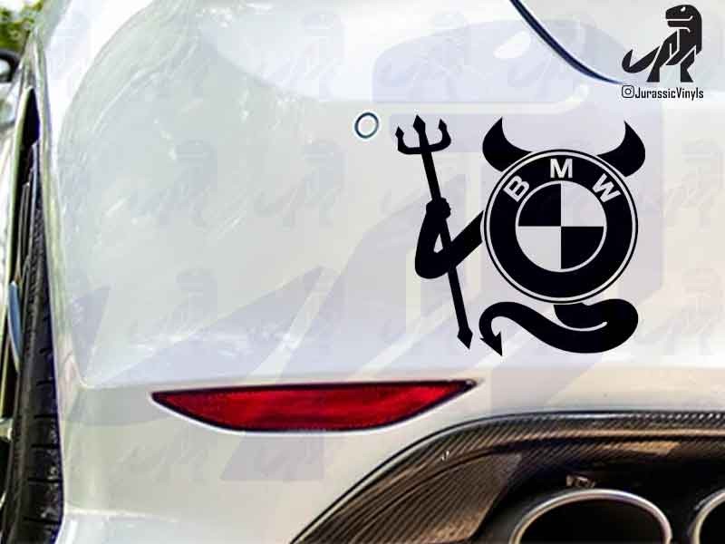 Devil Horns, Tail and Trident BMW