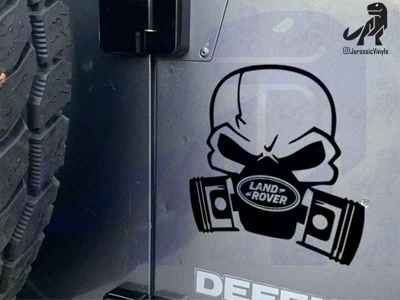 Skull and Pistons Landrover